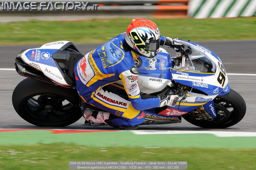 2009-05-09 Monza 1682 Superbike - Qualifyng Practice - Jakub Smrz - Ducati 1098R